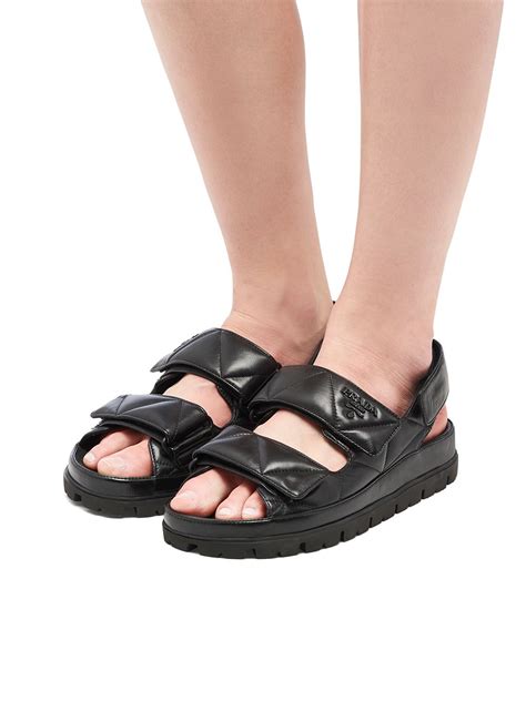 prada mandals|prada leather sandals.